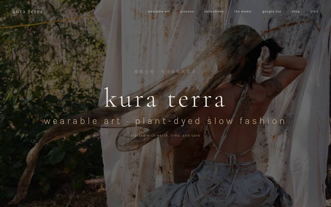 a plant-dyed slow fashion label — slow objects and a shop
