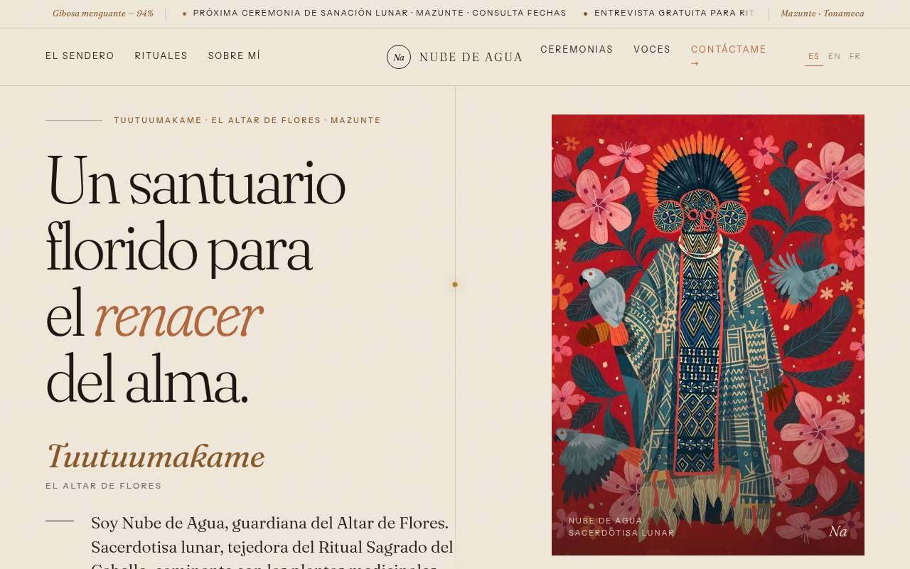 a warm ceremonial home for a ceremonialist in Mazunte